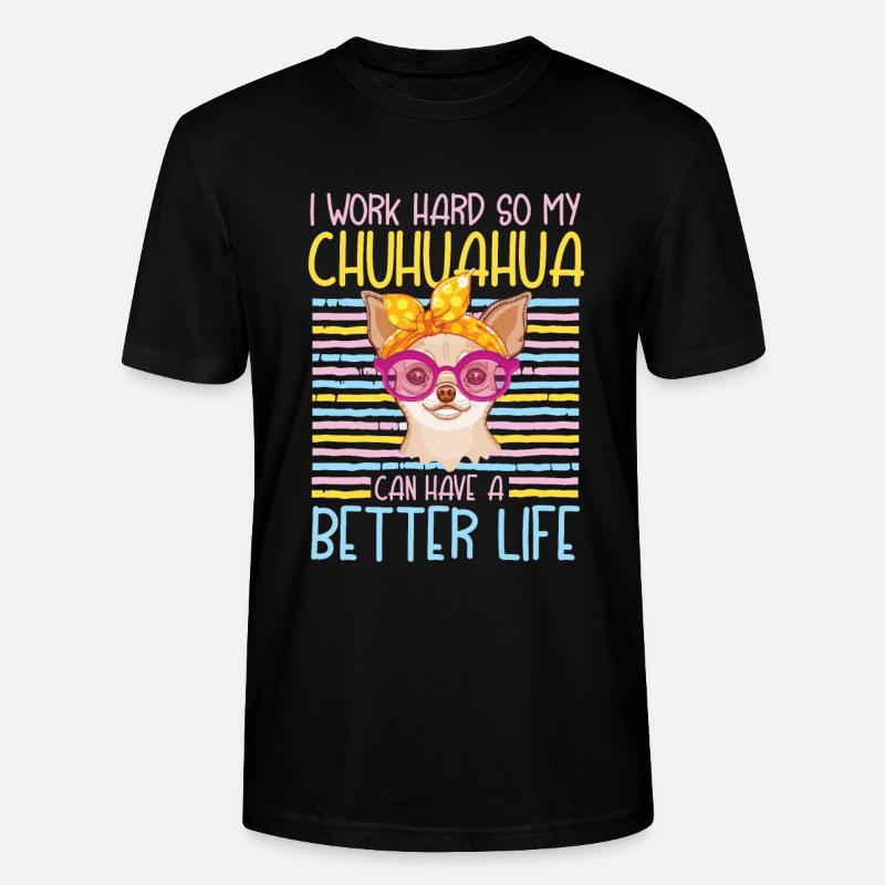 La vie de Chuahuahua - T-shirt bio CRAFTER Stanley Stella Unisexe - noir