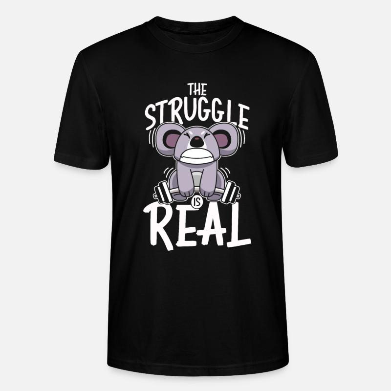 Der Kampf ist echt - Stanley/Stella Unisex Bio-T-Shirt CRAFTER - Schwarz