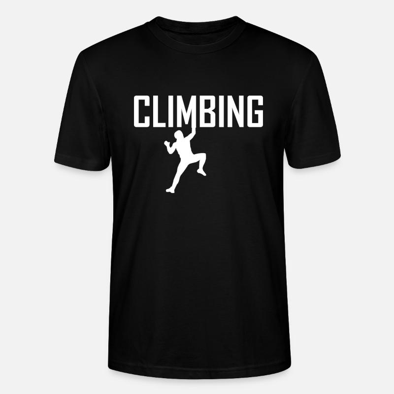 Klettern Bouldern Kletterer Kletterwand Berg - Stanley/Stella Unisex Bio-T-Shirt CRAFTER - Schwarz