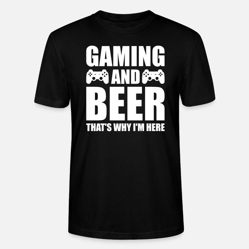 Gaming - Stanley/Stella Unisex Bio-T-Shirt CRAFTER - Schwarz