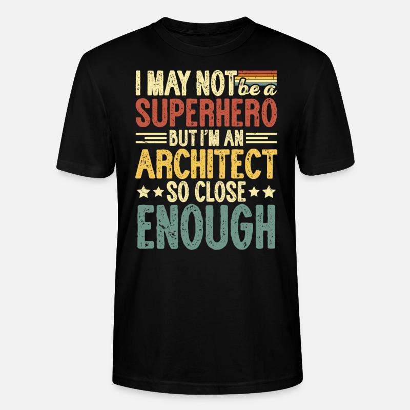 Architecte - T-shirt bio CRAFTER Stanley Stella Unisexe - noir