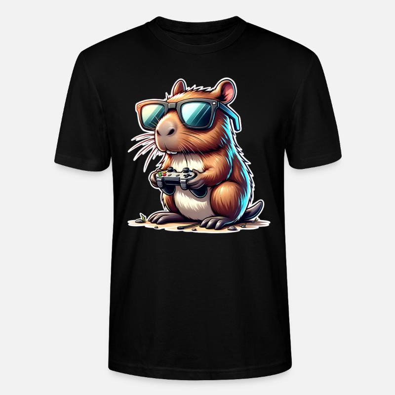 Jeux Capybara - T-shirt bio CRAFTER Stanley Stella Unisexe - noir