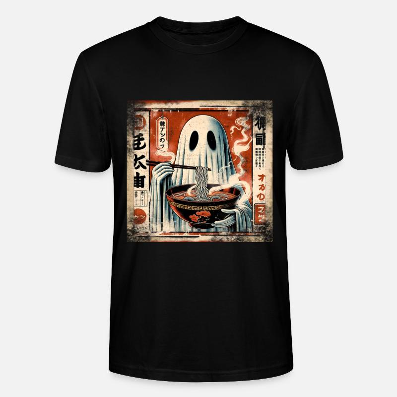 Ramen Ghost Grunge Style d’affiche - T-shirt bio CRAFTER Stanley Stella Unisexe - noir