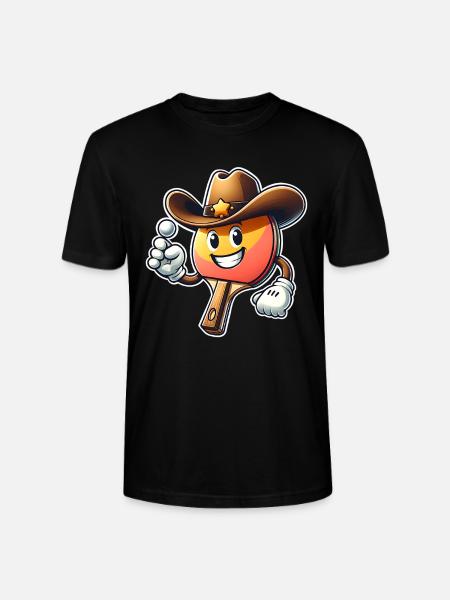 Ping-pong - T-shirt bio CRAFTER Stanley Stella Unisexe - noir