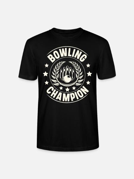 Bowling Champion - Stanley/Stella CRAFTER Unisex Organic T-Shirt - black