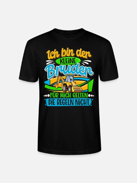 Kleiner Bruder Bagger - Stanley/Stella Unisex Bio-T-Shirt CRAFTER - Schwarz