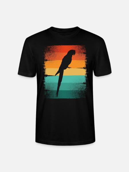 Perroquet - T-shirt bio CRAFTER Stanley Stella Unisexe - noir