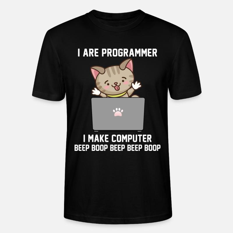 Programmeur - T-shirt bio CRAFTER Stanley Stella Unisexe - noir