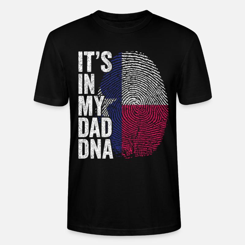Drapeau Texas Empreinte Papa Texan - T-shirt bio CRAFTER Stanley Stella Unisexe - noir