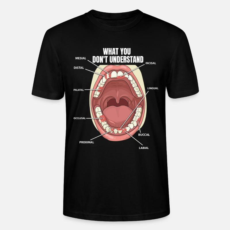 Surfaces dentaires Assistant dentaire Dentiste - T-shirt bio CRAFTER Stanley Stella Unisexe - noir