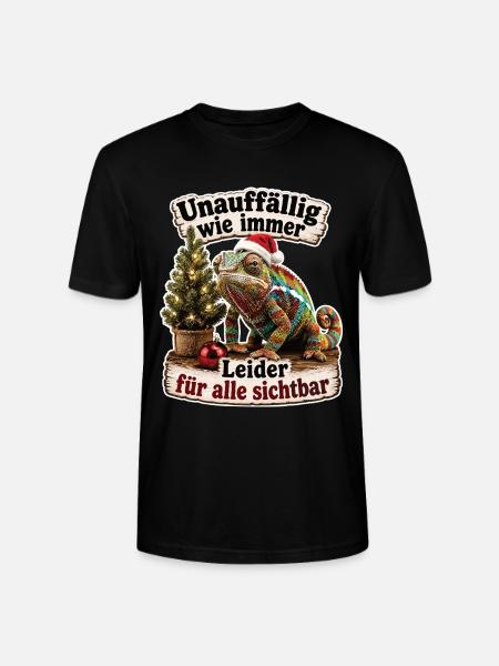 Chamäleon mit missglückter Tarnmission - Stanley/Stella Unisex Bio-T-Shirt CRAFTER - Schwarz