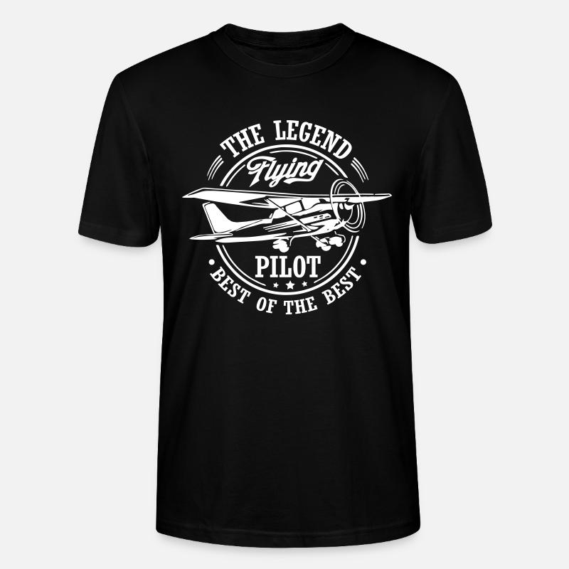 Legend Pilot - Stanley/Stella Unisex Bio-T-Shirt CRAFTER - Schwarz