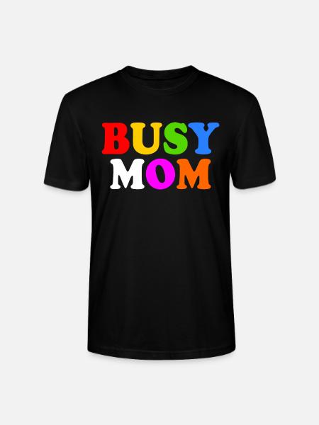 Busy mom - Stanley/Stella CRAFTER Unisex Organic T-Shirt - black