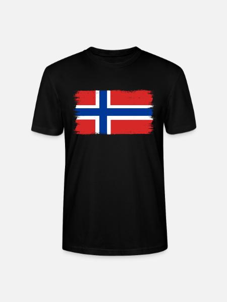 De Vlag van Noorwegen Scandinavië Noorse Vlag - Stanley/Stella Uniseks bio-T-shirt CRAFTER - zwart