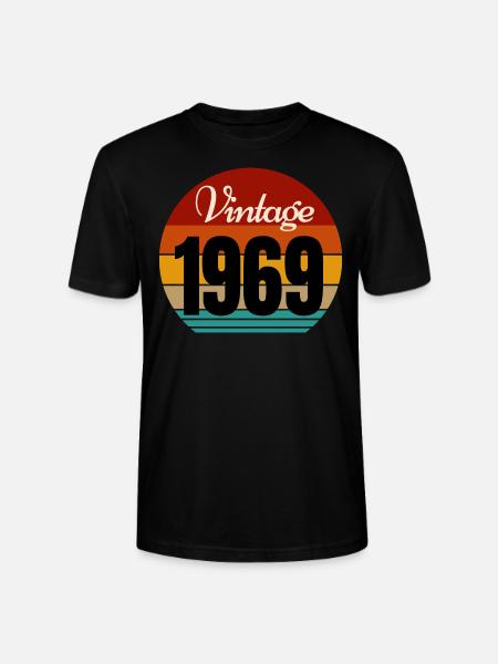 millésime 1969 - T-shirt bio CRAFTER Stanley Stella Unisexe - noir