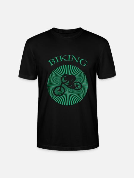 Biking - Stanley/Stella Unisex Bio-T-Shirt CRAFTER - Schwarz