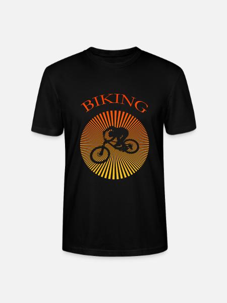 biking - Stanley/Stella Unisex Bio-T-Shirt CRAFTER - Schwarz