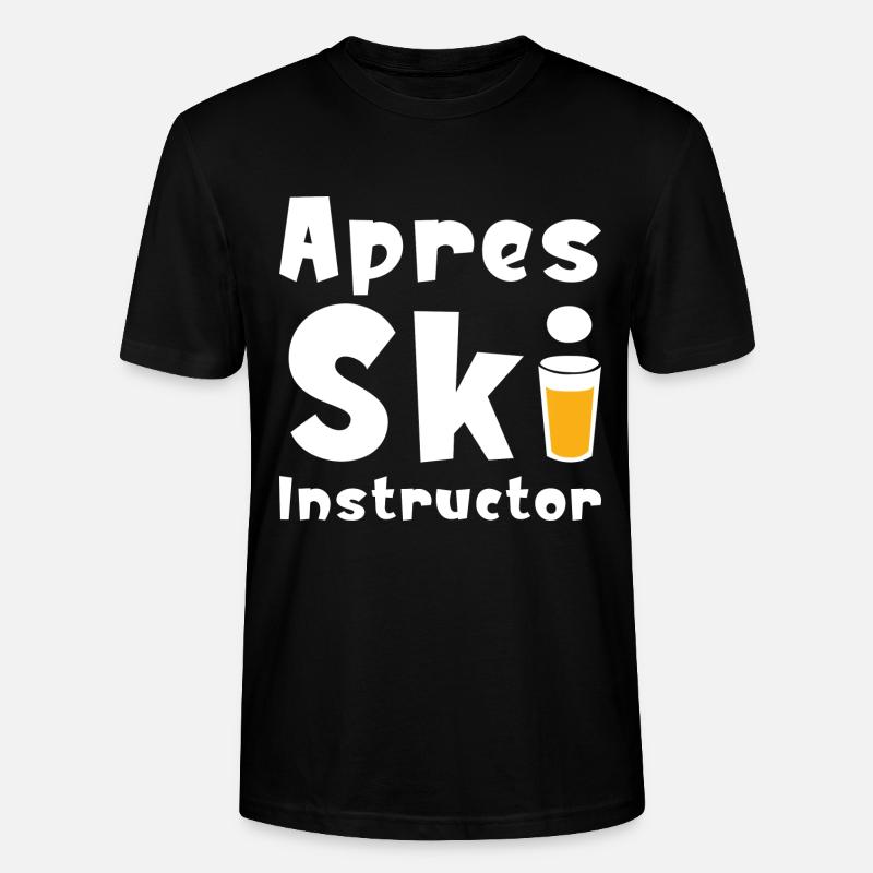 Moniteur de ski Apres - T-shirt bio CRAFTER Stanley Stella Unisexe - noir