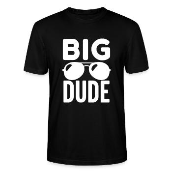 Großer Kerl - Stanley/Stella Unisex Bio-T-Shirt CRAFTER - Schwarz - Vorne - Alina (178cm) & Michal (187cm)