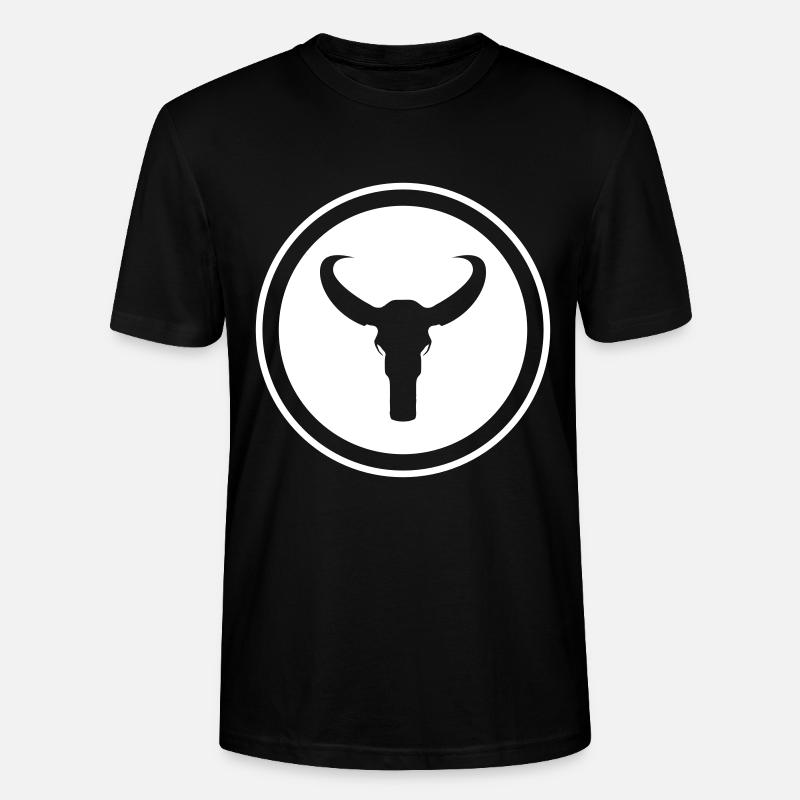 Bulle Skelett - Stanley/Stella Unisex Bio-T-Shirt CRAFTER - Schwarz