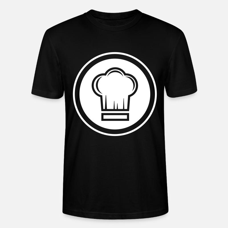 Chef chapeau de chef - T-shirt bio CRAFTER Stanley Stella Unisexe - noir