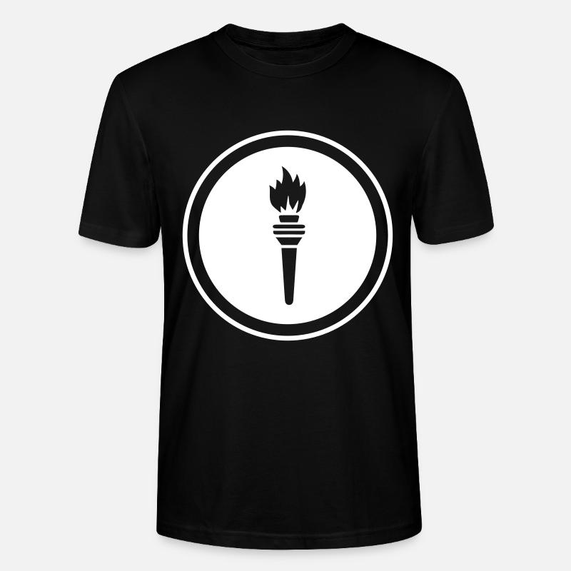 Flamme Symbol - Stanley/Stella Unisex Bio-T-Shirt CRAFTER - Schwarz