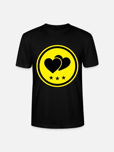 Heart Symbol - Stanley/Stella CRAFTER Unisex Organic T-Shirt - black