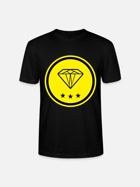 Diamond Symbol - Stanley/Stella CRAFTER Unisex Organic T-Shirt - black