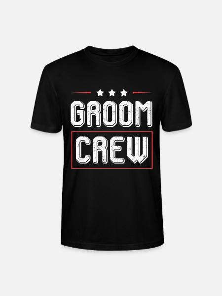 Groom Crew - Stanley/Stella CRAFTER Unisex Organic T-Shirt - black