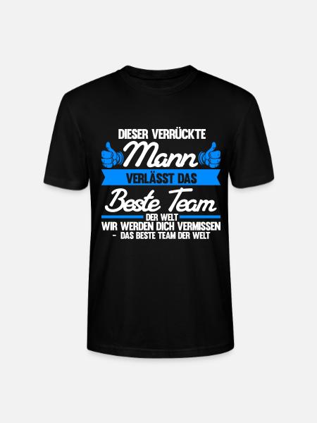 Abschied Kollegin Abschiedsparty Geschenk - Stanley/Stella Unisex Bio-T-Shirt CRAFTER - Schwarz