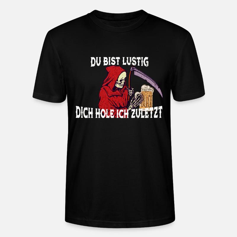 Sensenmann...du bist lustig - Stanley/Stella Unisex Bio-T-Shirt CRAFTER - Schwarz