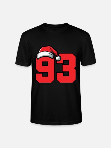 93 Number Christmas - Stanley/Stella CRAFTER Unisex Organic T-Shirt - black