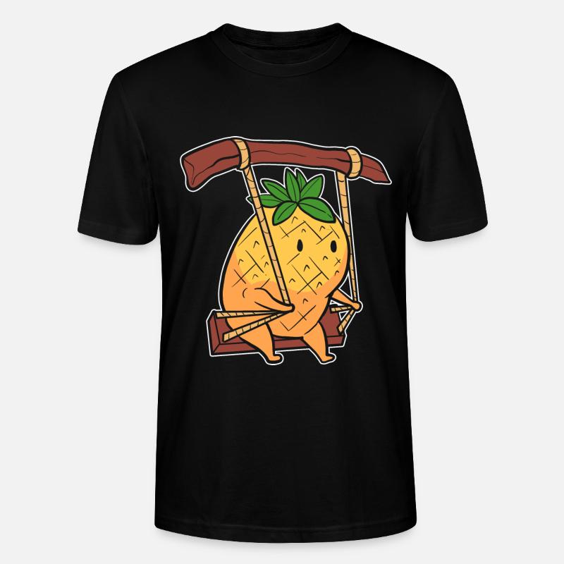 Ananas - Stanley/Stella Unisex Bio-T-Shirt CRAFTER - Schwarz