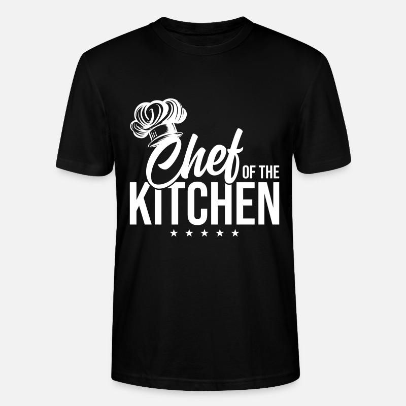 Chef Chapeau de Chef Chef - T-shirt bio CRAFTER Stanley Stella Unisexe - noir