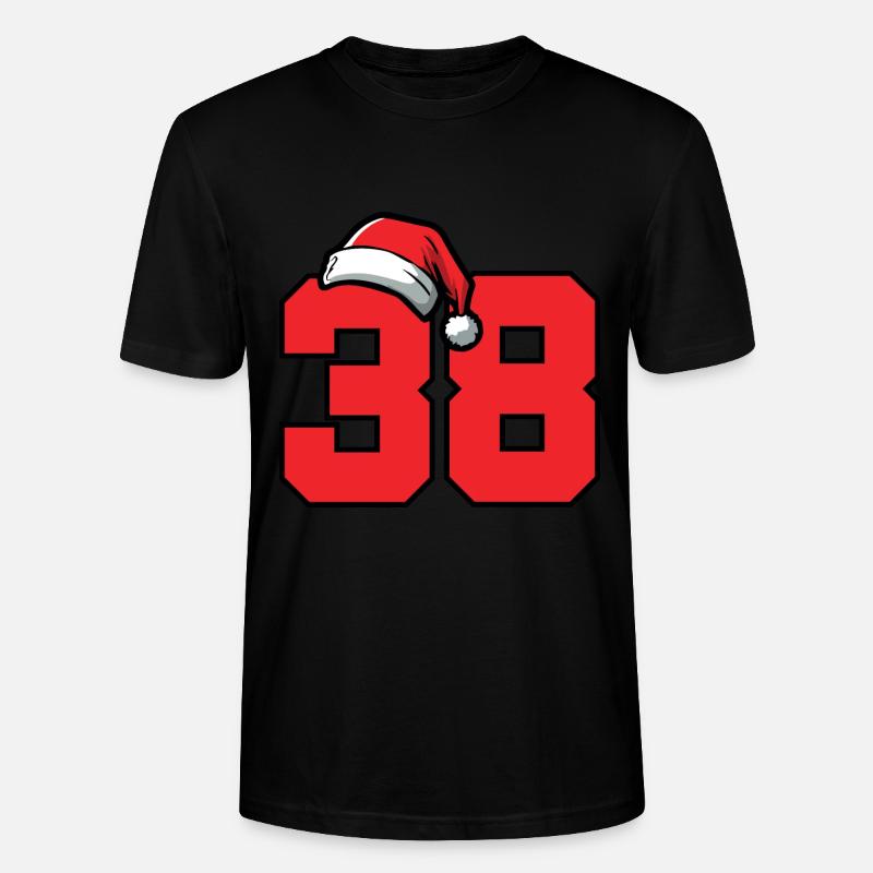 38 Numéro Noël - T-shirt bio CRAFTER Stanley Stella Unisexe - noir