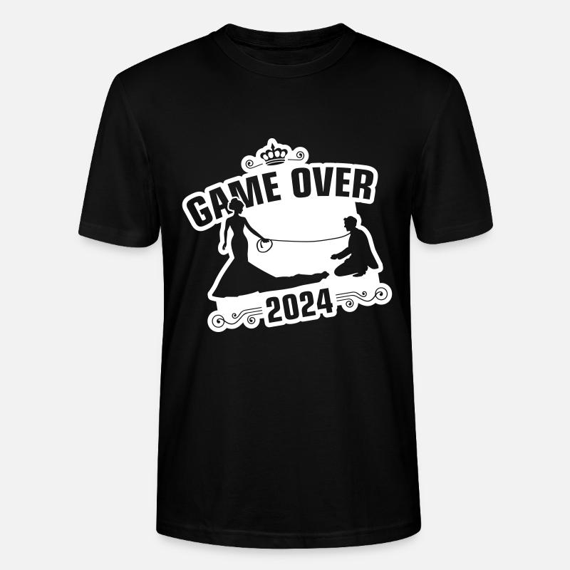 Game Over 2024 Mariage - T-shirt bio CRAFTER Stanley Stella Unisexe - noir