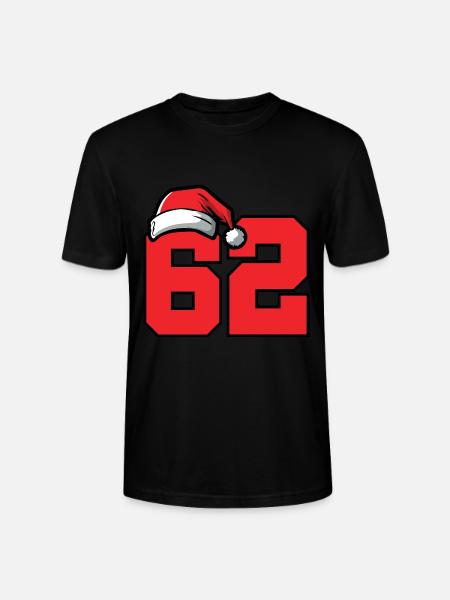 62 Numéro Noël - T-shirt bio CRAFTER Stanley Stella Unisexe - noir