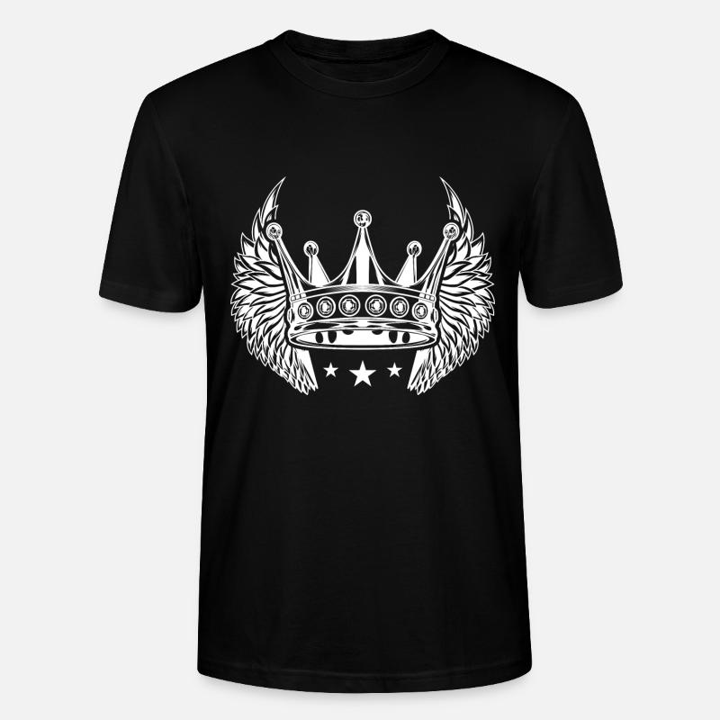 Krone flügel - Stanley/Stella Unisex Bio-T-Shirt CRAFTER - Schwarz