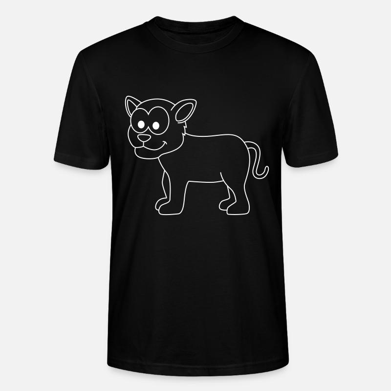 Panther Comic Tier - Stanley/Stella Unisex Bio-T-Shirt CRAFTER - Schwarz