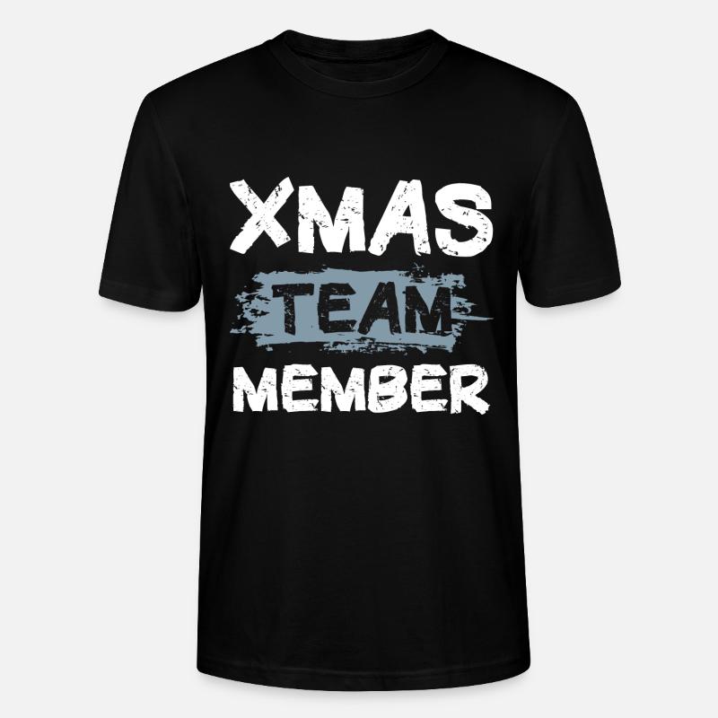 Xmas Team - Stanley/Stella Unisex Bio-T-Shirt CRAFTER - Schwarz