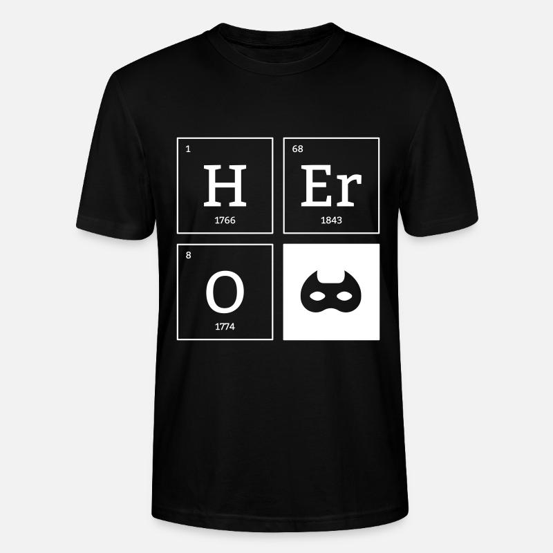 HERO Mask Superhero Elements Cadeau - T-shirt bio CRAFTER Stanley Stella Unisexe - noir