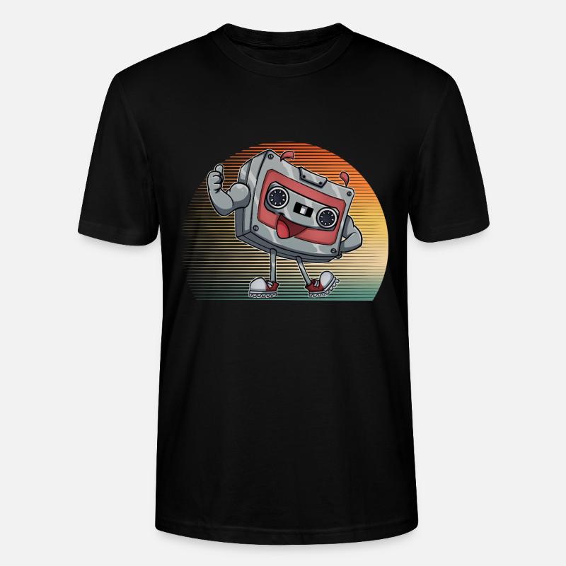 Kassette - Stanley/Stella Unisex Bio-T-Shirt CRAFTER - Schwarz