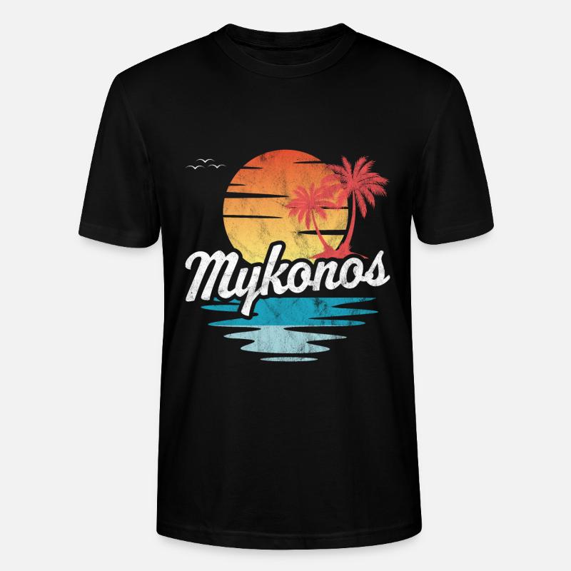 Mykonos - Stanley/Stella Unisex Bio-T-Shirt CRAFTER - Schwarz
