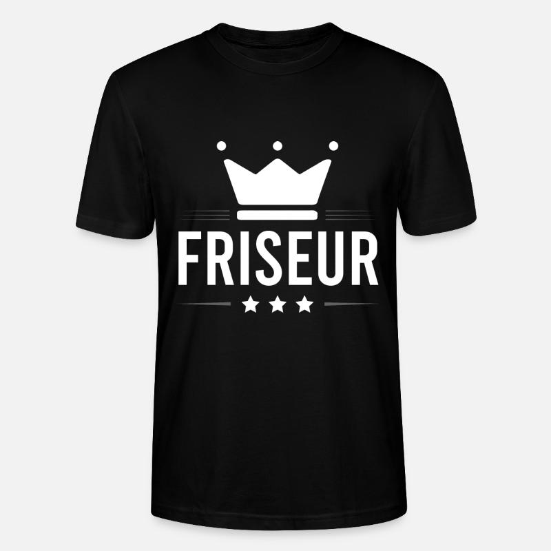 Friseur Beruf - Stanley/Stella Unisex Bio-T-Shirt CRAFTER - Schwarz