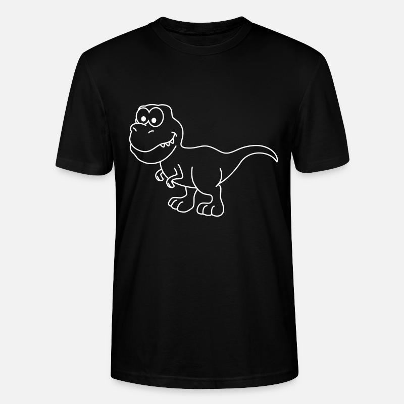 Dinosaurier T-Rex Comic - Stanley/Stella Unisex Bio-T-Shirt CRAFTER - Schwarz