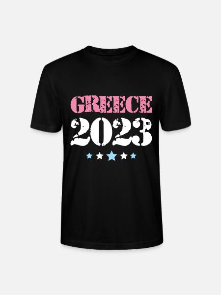 Grèce 2023 - T-shirt bio CRAFTER Stanley Stella Unisexe - noir