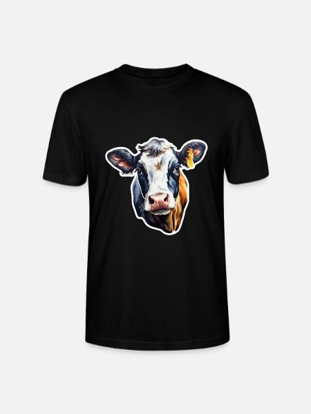 Kuh Milchkuh Holstein - Stanley/Stella Unisex Bio-T-Shirt CRAFTER - Schwarz