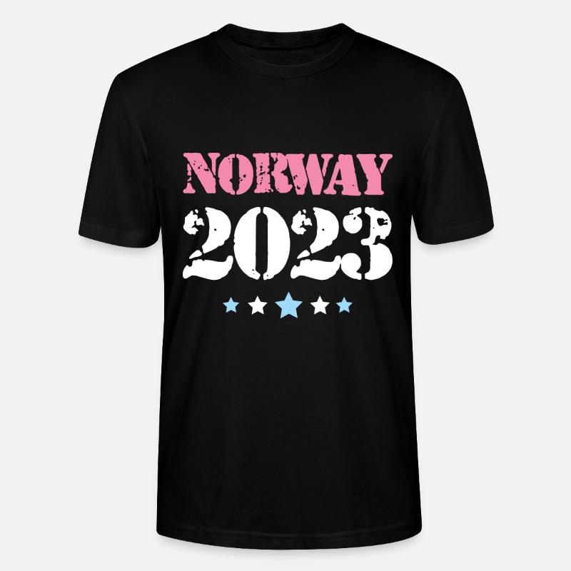 Norway 2023 - Stanley/Stella Unisex Bio-T-Shirt CRAFTER - Schwarz