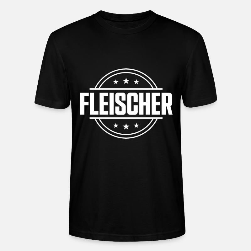 Fleischer Beruf - Stanley/Stella Unisex Bio-T-Shirt CRAFTER - Schwarz