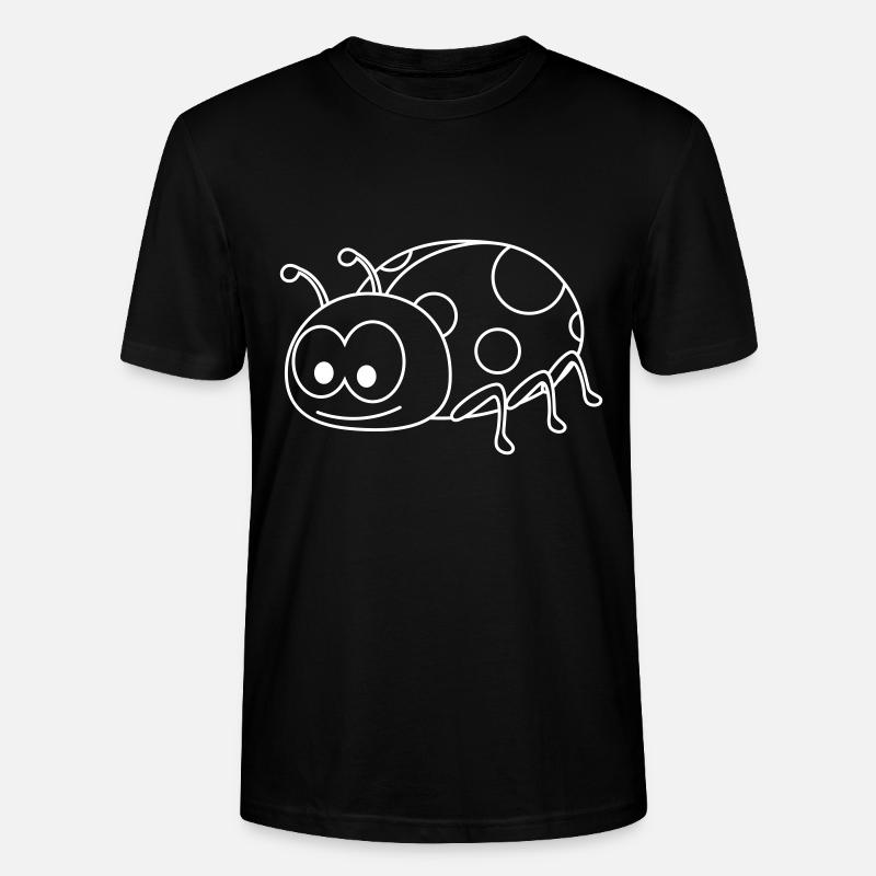 Marienkäfer Comic Tier - Stanley/Stella Unisex Bio-T-Shirt CRAFTER - Schwarz